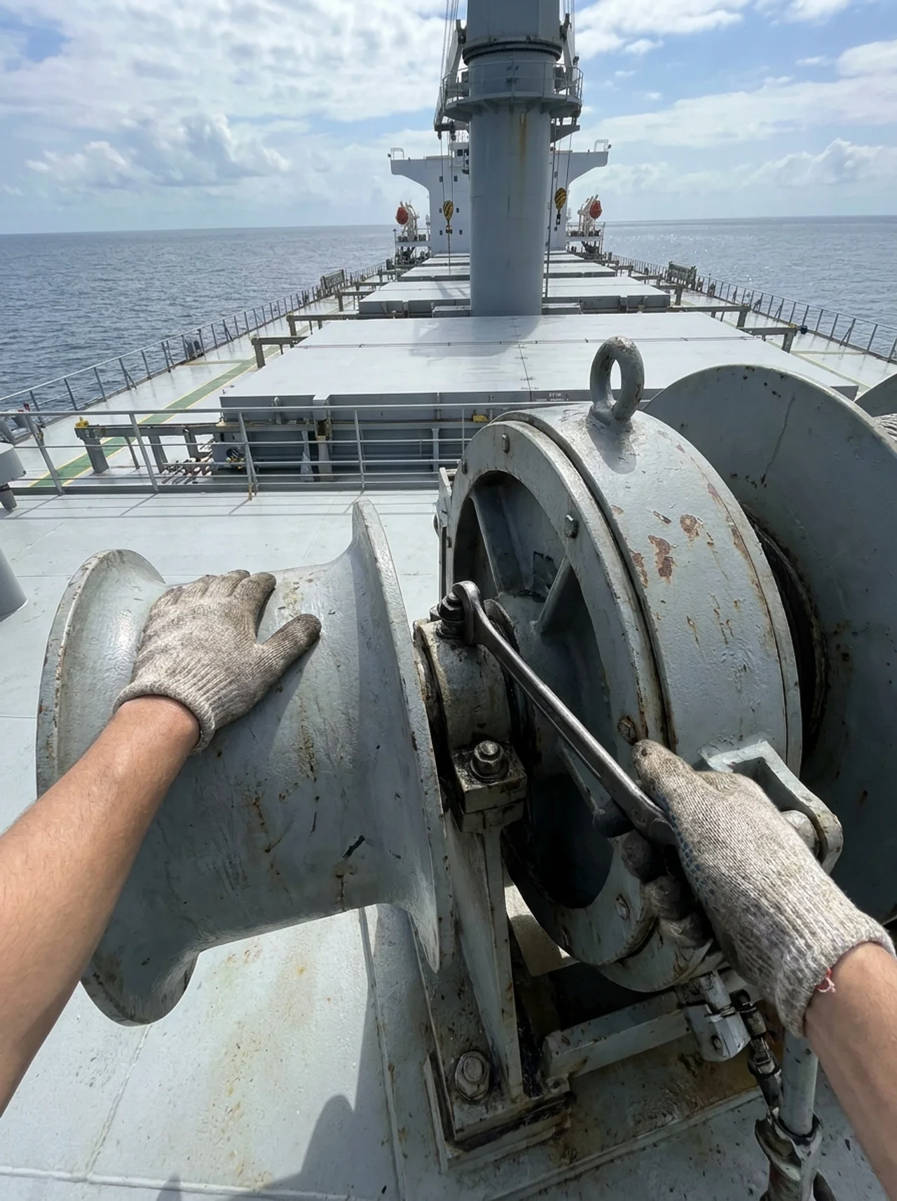 Shore team gaining live visibility of a vessel at sea